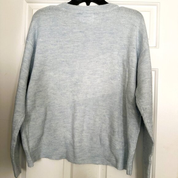NWT Girls Justice Light Blue Long Sleeve Sweater‎ w/Unicorn - Reversible Sequin - Picture 5 of 5
